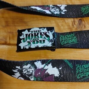 Buckle-Down Joker The Joke's on You DC Comics Nylon Web Belt